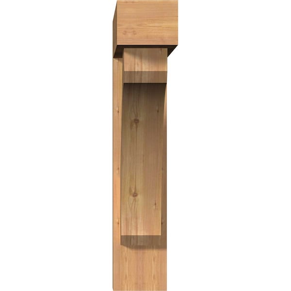 Legacy Block Smooth Bracket W/ Offset Brace, Western Red Cedar, 7 1/2W X 34D X 38H